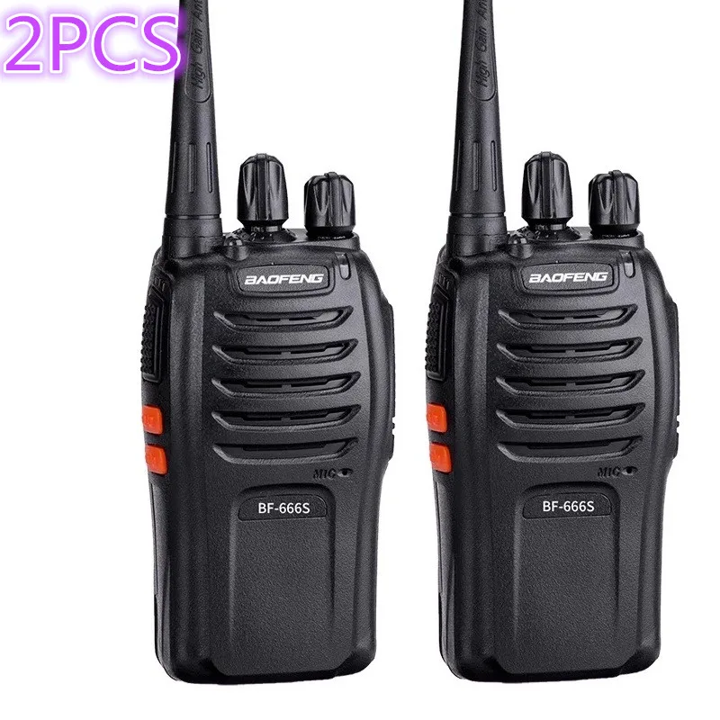 2 шт Baofeng BF-666s иди и болтай Walkie Talkie “иди 16CH практические двухстороннее радио UHF Woki