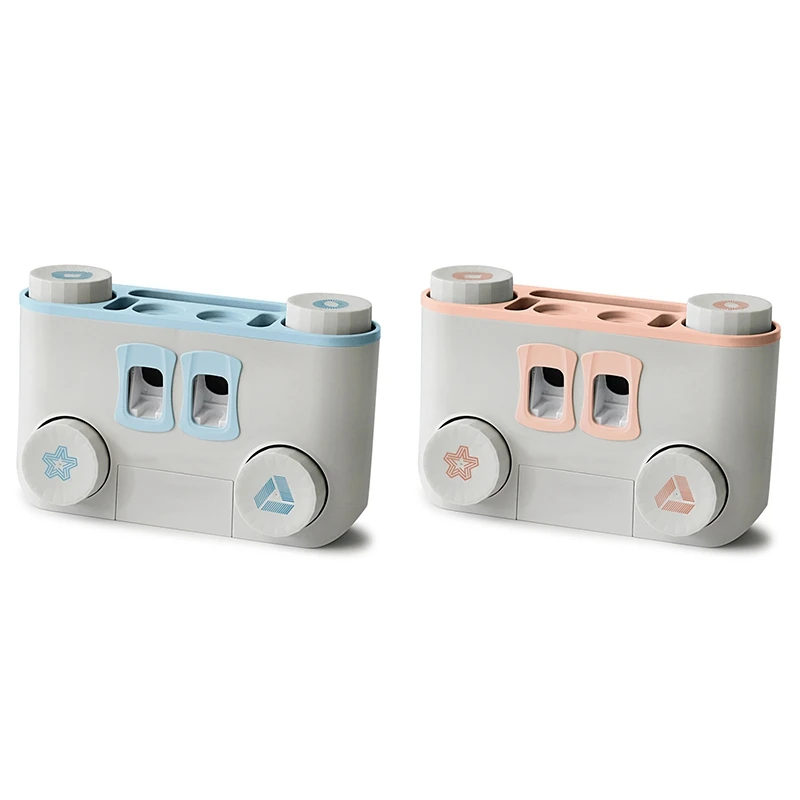 

Multifunction Toothbrush Holder Storage Toothpaste Cosmetics Dust-Proof Bathroom Accessories Convenient Toothpaste Dispenser