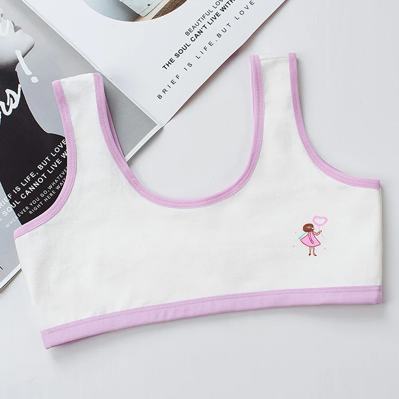 3pcs Girls Training Bras Kids Soft Underwear Girls Accessories Breathable  Children Bras for Teen Girl 8-16y - AliExpress
