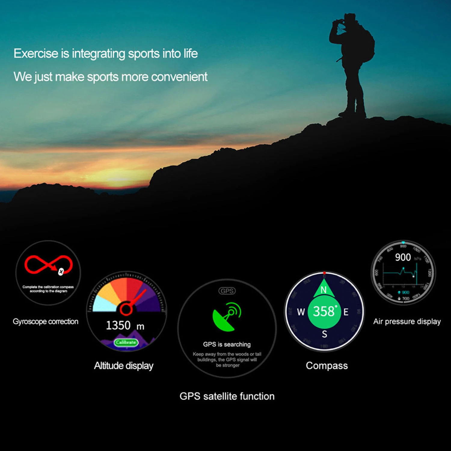 LOKMAT Смарт-часы для мужчин BT3.0+ 4,0 Водонепроницаемый Шагомер пульсометр Удаленная камера gps спортивные Смарт-часы для Android 4,4/iOS 8,0