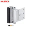 NAIERDI Door Bolts Home Security Door Lock Stops Aluminium Locks 3