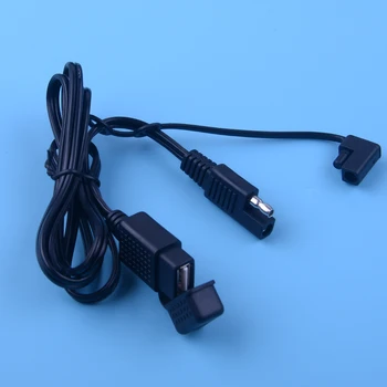 

Dustproof Motorcycle SAE to USB Adapter Cable with Waterproof Caps SPT1 2x18AWG for Cell Phone Charger Accessories