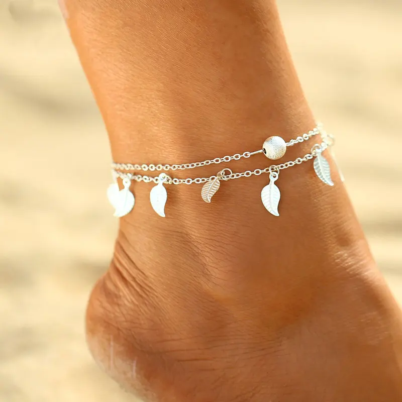 Beach Anklet Rhinestone Tassel Foot Leg Bracelet Women's Fashion Jewelry Vintage Yoga Ankle Bracelet Chain Barefoot Sandals silver anklet bracelet ankle chains cubic zirconia anklet beads anklet toe foot bracelet fashion accessories