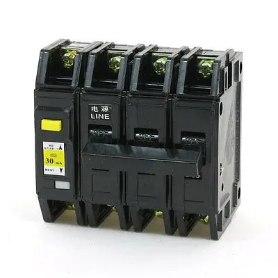 63A 3P+ N литой корпус 3000A Макс. Замыкание утечки земли выключатель DZ12LE-63