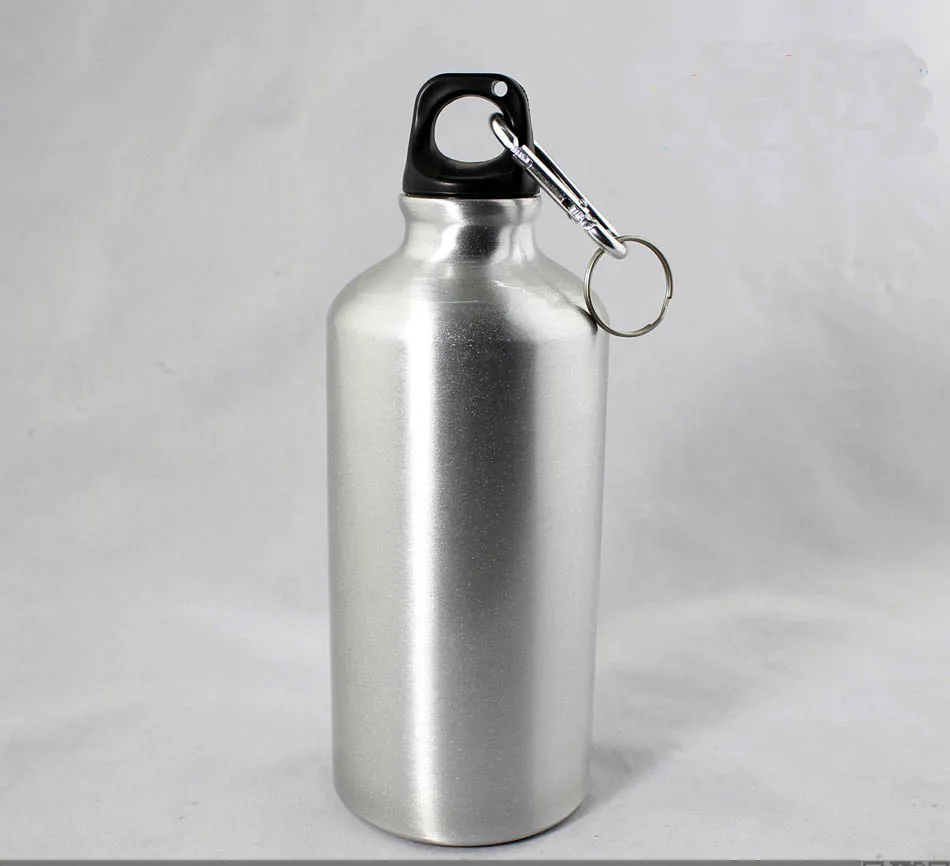 400ml Sublimation Aluminum Sports Water Bottle (Silver)