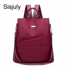 Sisjuly, женский рюкзак с защитой от кражи, водонепроницаемая ткань, большая женская сумка на плечо, большая вместительность, простой стиль, Повседневный, для путешествий, Mochila