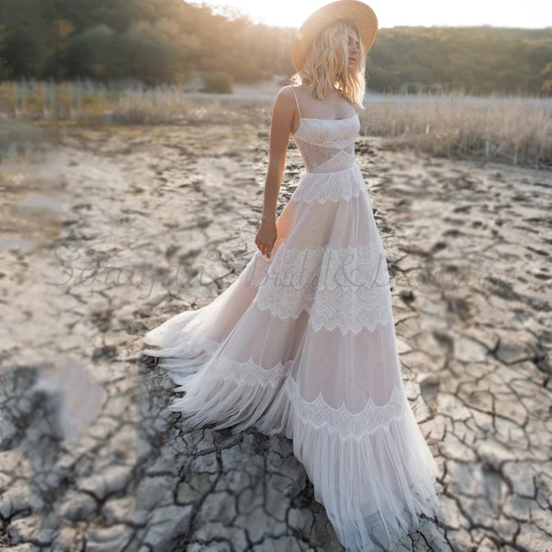 casual bohemian wedding dresses