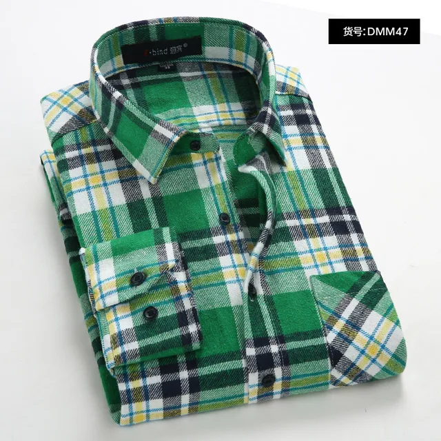 Black And Red Plaid Shirt Men Autumn 