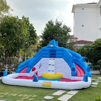 Price Inflatable Water Slide Inflatable Water Park With Blower Swimming Pool For Kids Childs Water Slide Pool For Kids Birthday Gift