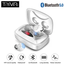 TiYiViRi TWS 5,0 Bluetooth наушники с микрофоном настоящие Беспроводные наушники-вкладыши спортивные водонепроницаемые наушники громкой связи вызов