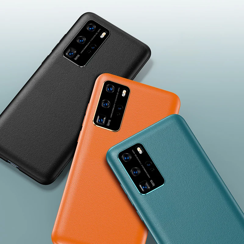 Официальные оригинальные чехлы для телефонов Huawei P30 Pro Lite из натуральной