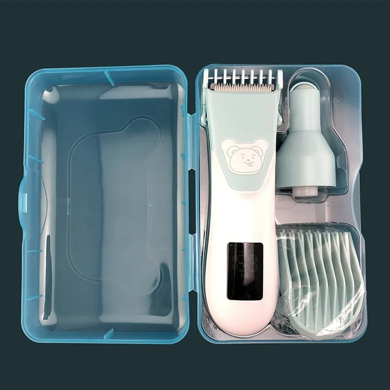 Children's Electric Baby Hair Trimmer Hair Clipper Nail Polisher 2 in 1 Baby Care Cutting Rechargeable Kids Shaver
