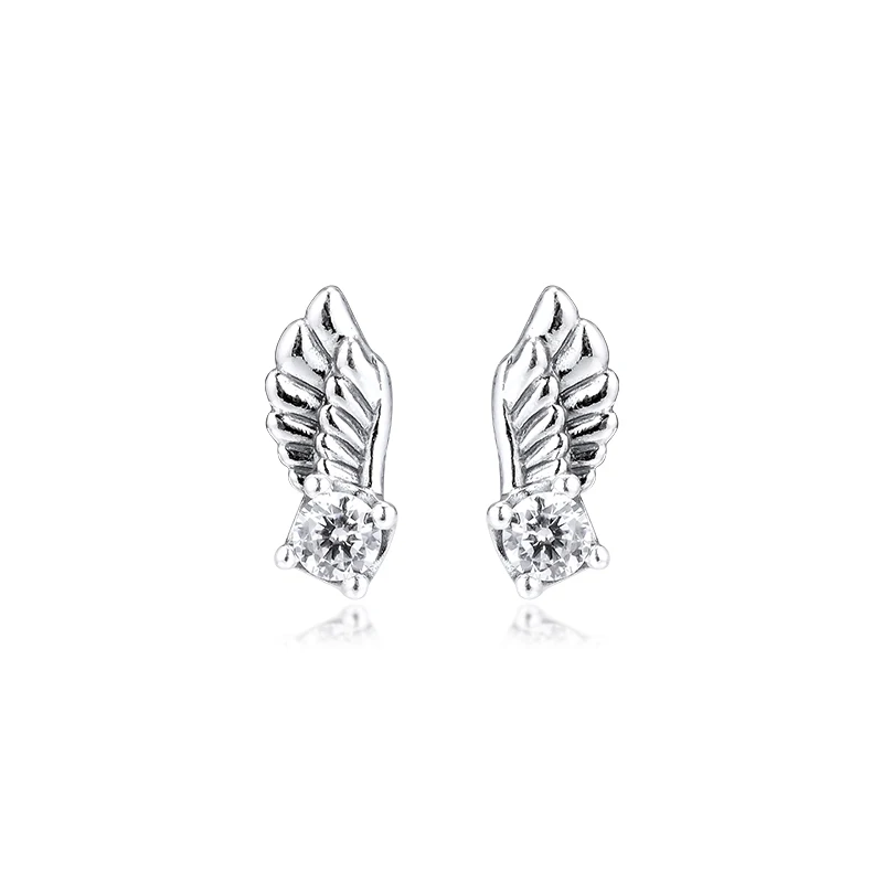 Pendientes Largos Y Finos, Cadena De Plata, Tachuelas Y Chips, Idea De