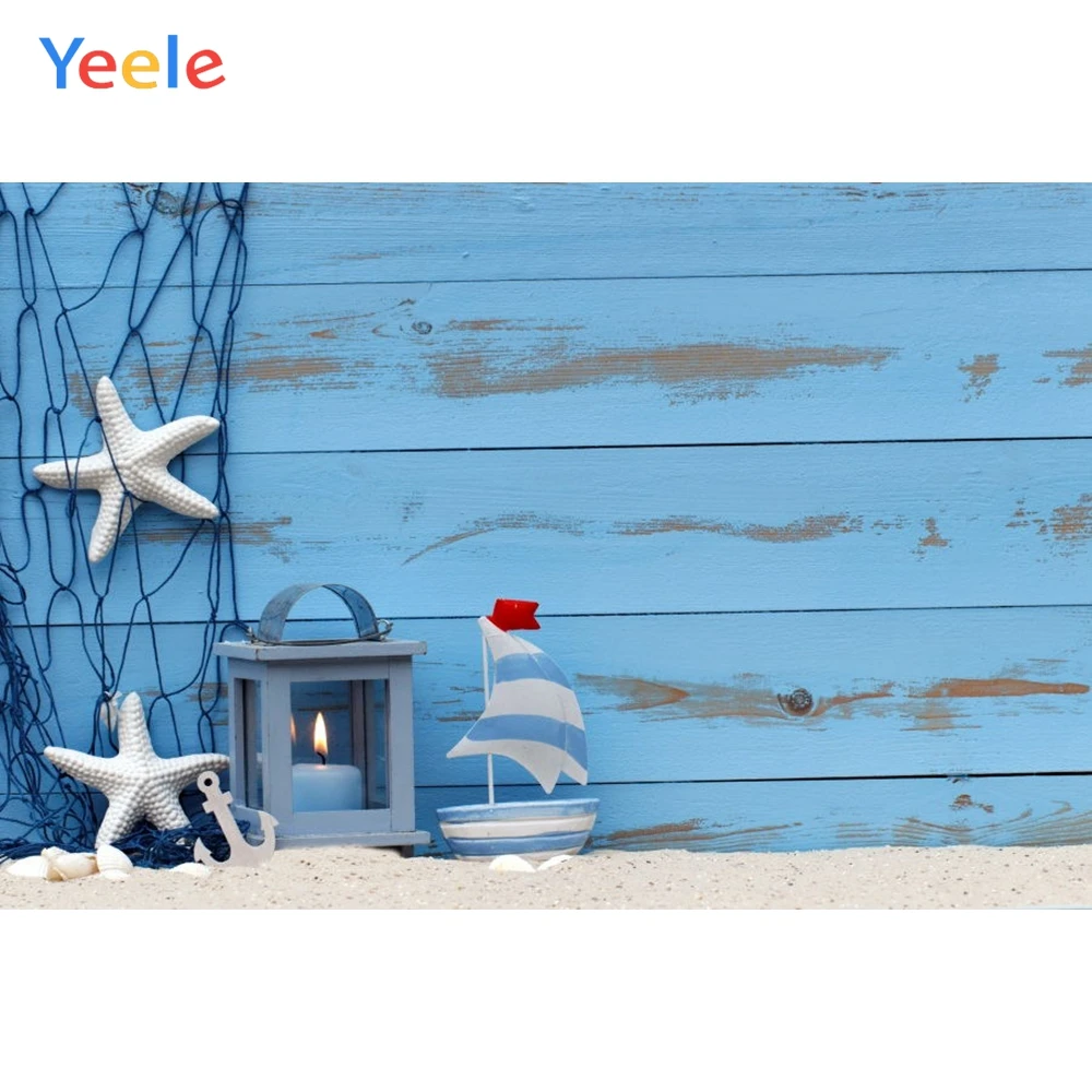 Фон для фотосъемки Yeele с изображением деревянной доски модели лодки морских