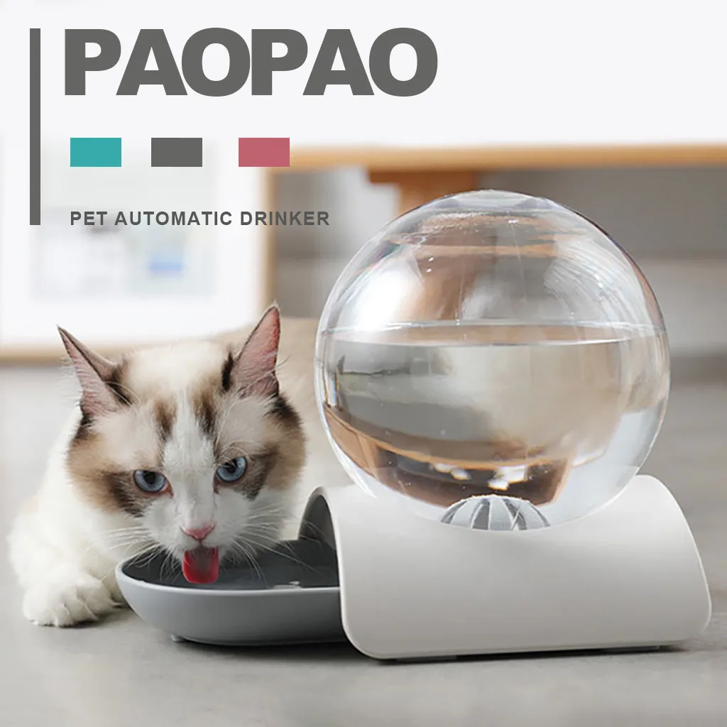 Автоматический фонтан для кошек, большая чаша для питья для кошек, домашних животных, диспенсер для воды, поилка для кошек, собак, пузырьков# G7