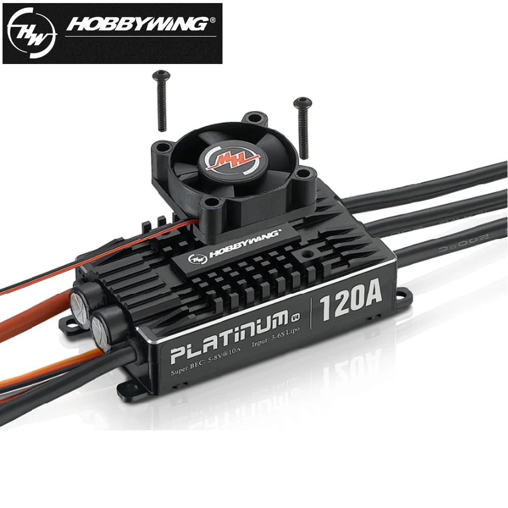 

Hot 1pcs Original RC ESC Hobbywing Platinum Pro V4 120A 3-6S Lipo BEC Empty Mold Brushless ESC for RC Drone Aircraft Helicopter
