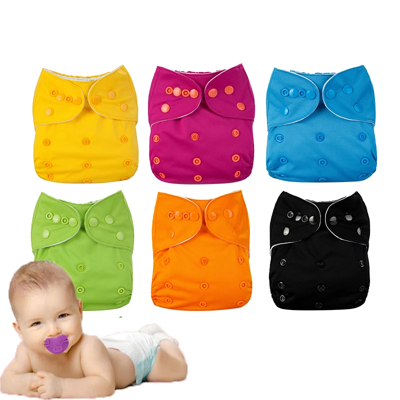 Pañales reutilizables para bebé, pantalones de entrenamiento de algodón bonitos, bragas de tela ajustable, lavables, ropa interior para niños