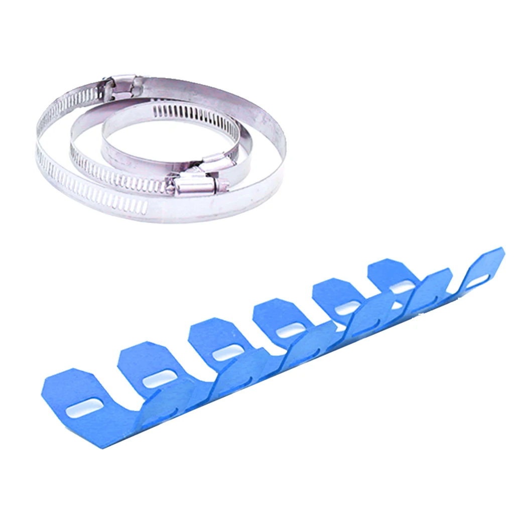 Universal 25CM Motorcycle Exhaust Muffler, Anti Hot Aluminum Heat Shield Cover Pipe Leg Protector Great for Yamaha 25.2 x 8.7cm 