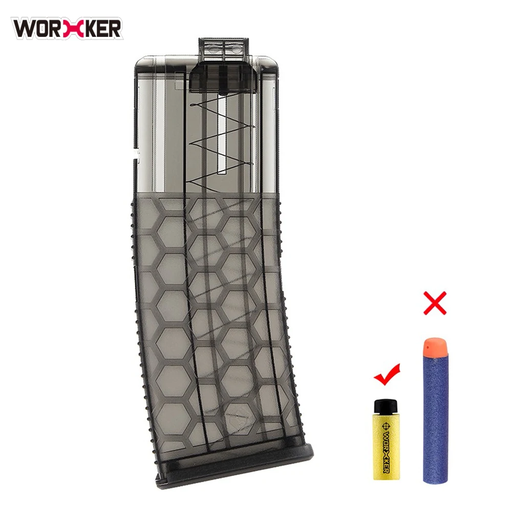 

Worker 15-Darts Quick Reload Clip Magazine Anti-shock Toy Gun Bullet Clip for Nerf Toys Gun