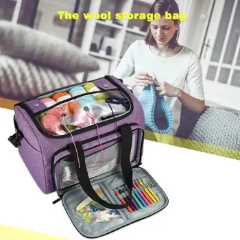 

Crochet Hooks Thread Yarn Storage Bag DIY Organizer Holder Multi-functional clothing DIY and sewing supplies Collection
