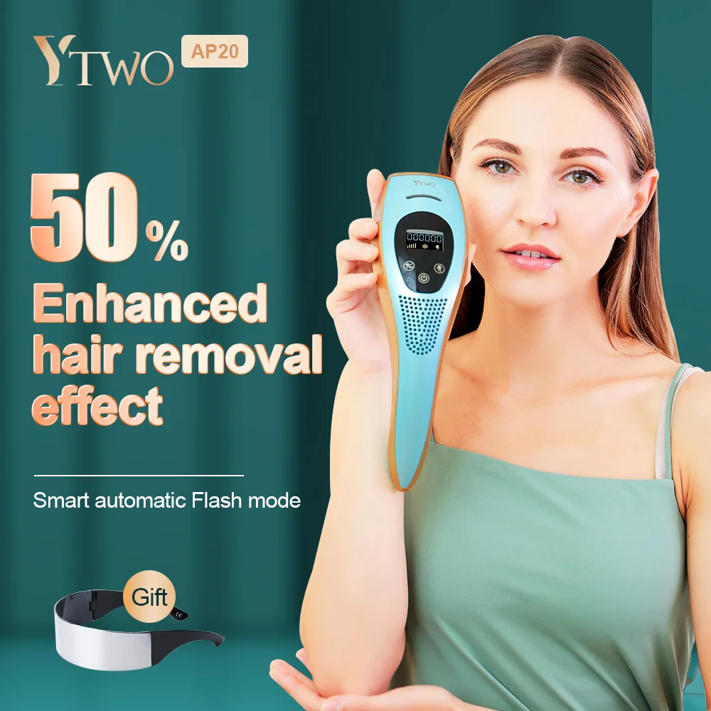 Sapphire Laser Hair Removal Device Cold Feeling No Pain Epilator Home