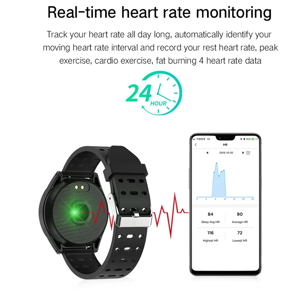 Для Amazfit ремешок Bip Смарт часы Android iOS Спорт Фитнес калорий браслет носить Смарт часы для mi band 2 бар покупка