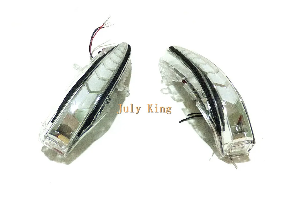 LED Rear-view Mirror Lights Case for Toyota Alphard Vellfire 30-19, B-type DRL+ Streamer Yellow Turn Signals+ Ground Lamp