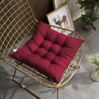 

Brushed chair cushion wholesale solid color student cushion, tatami thick square cushion beautiful buttocks cushion
