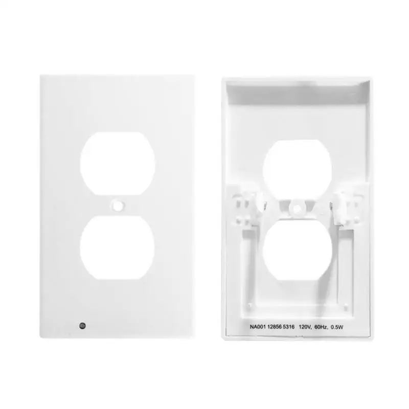 

Outlet Wall Plate with Led Night Lights, Safety Light Sensor Switch Socket Plug Cover Plate for Bedroom Kitchen Hallway Bathroom