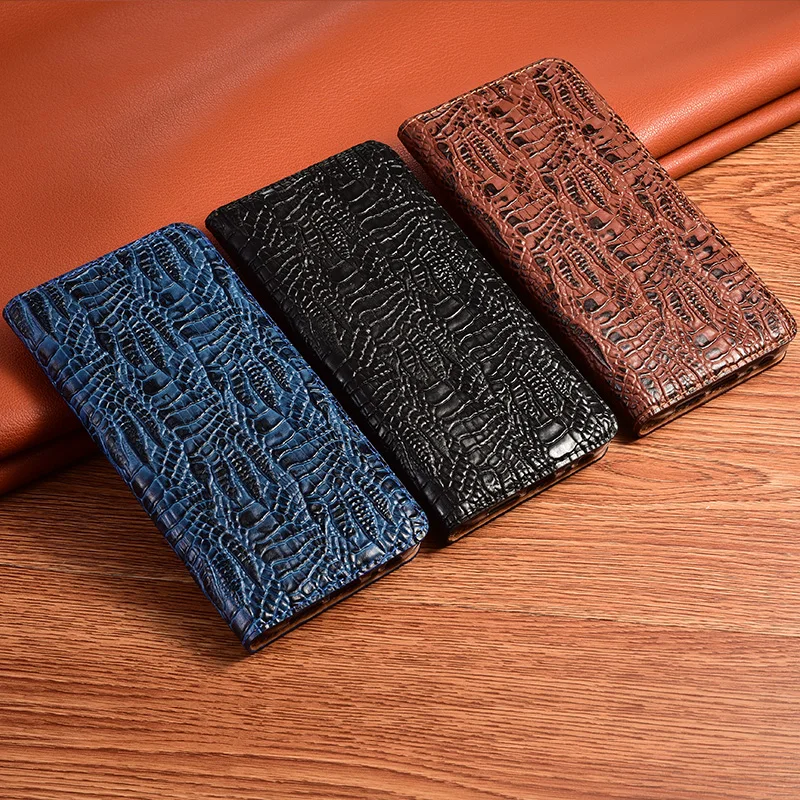 Crocodilo Garra Capa de Couro Genuíno para Xiaomi Capa Flip Magnética Cases de Telefone mi Max Mix 2s 3 - Image 4