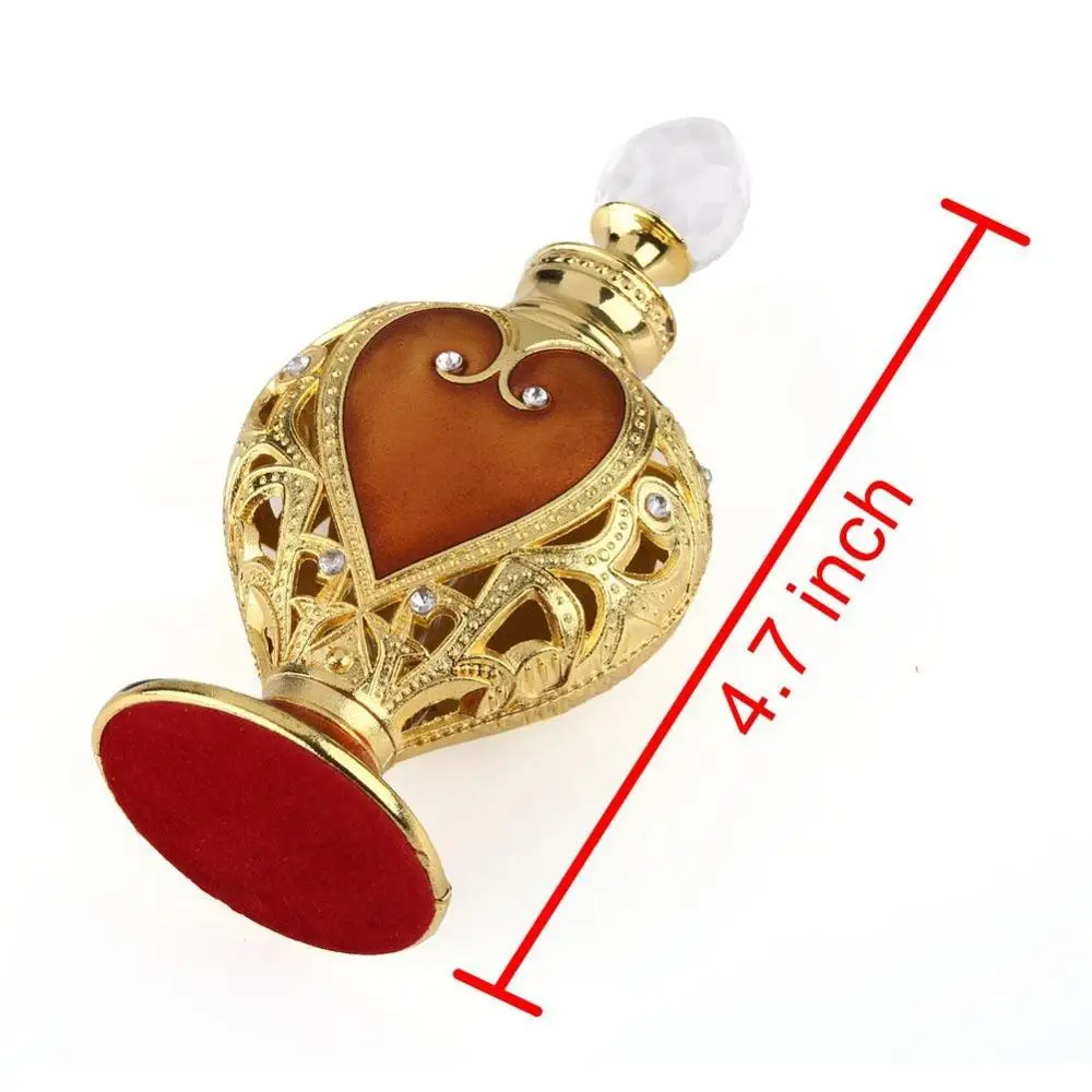 Античные коричневые винтажные стеклянные металлические парфюмерные флаконы с