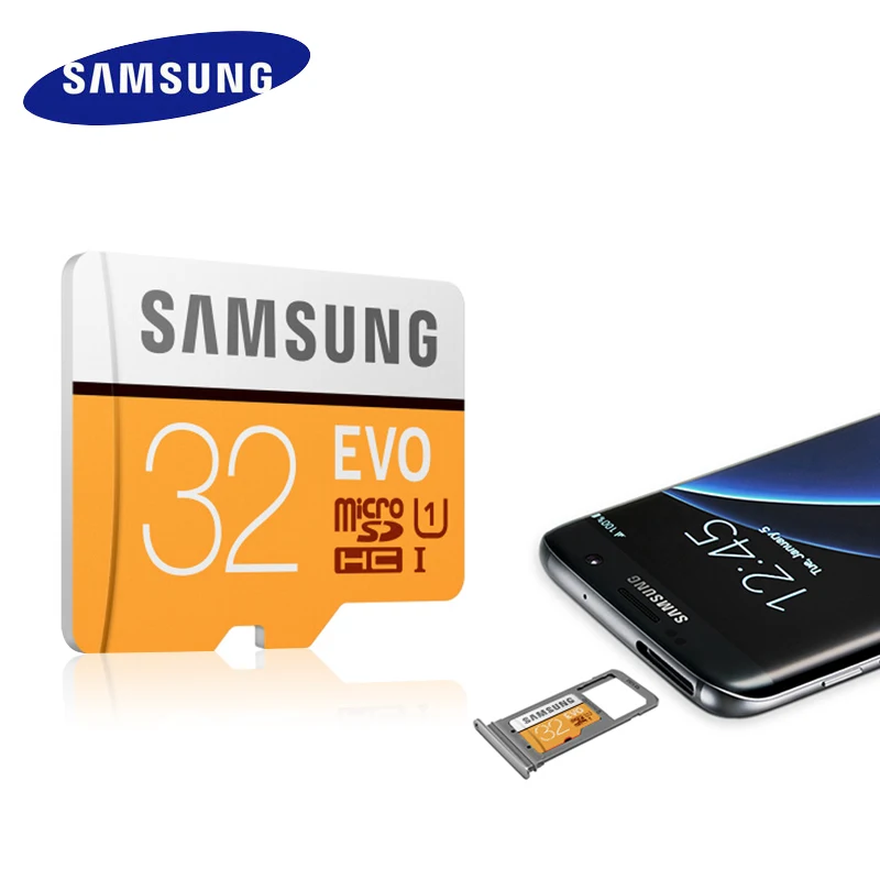Карта памяти SAMSUNG Micro SD 64 ГБ 128 SDXC Max 100 МБ/с./с EVO класс 10 TF карта U3 Trans|Карты памяти| |