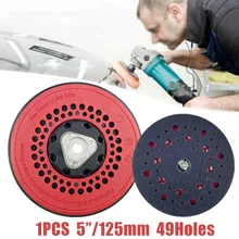 

5"125mm 49Holes Sanding Pad Backing Pad For DA Power Sander Polisher Tools With Heat Emission Holes