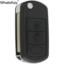 WhatsKey 3 Button Remote Key Flip Folding Key Shell Case For Land Rover For Range Rover LR3 Freelander Evoque Discovery Sport