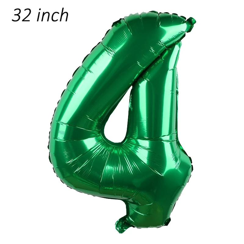Лесной животный пальмовый лист фольгированный шар для вечеринки в стиле сафари шар для дня рождения украшение детский воздушный шар латексный шар зеленый шар - Цвет: 32 inch dark green 4