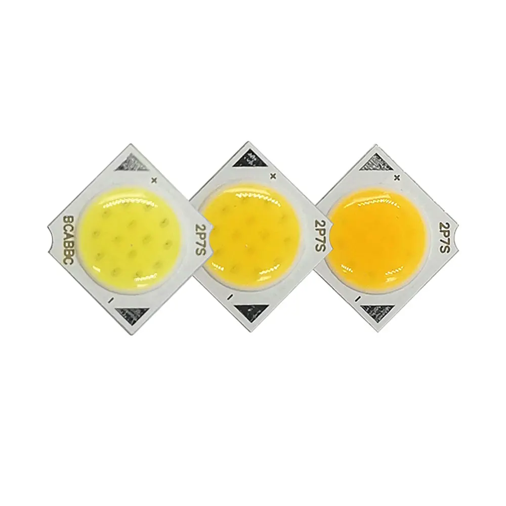 

14mm Square Chip On Board COB LED Light Bulb for Spotlights Ceiling Lamp Downlight 3W 5W 7W LED 11mm Round Lighting Area Beads