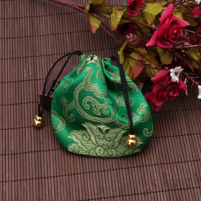 Jewelry Pouches Traditional Silk Travel Pouch Classic Chinese