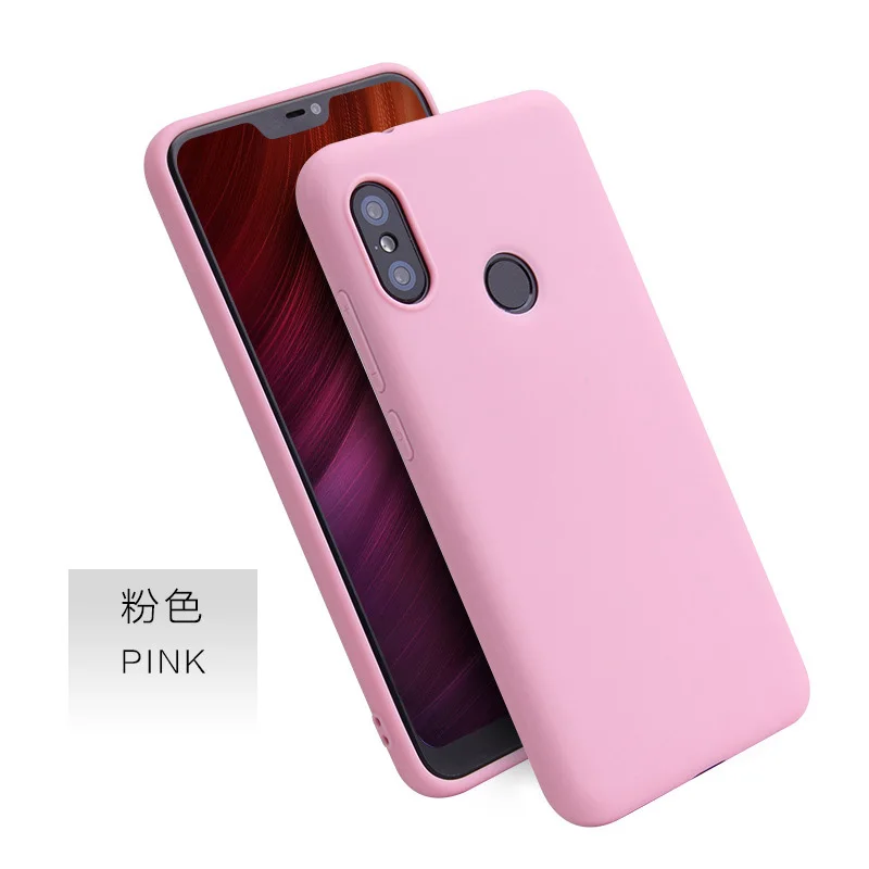 For Xiaomi Mi A2 Lite A1 A Knockproof Cases For Xiaomi Mi Mix 2 2s 3 Max 2 2S Note 3 Soft Silicon Back Cover Phone Case On Hull - Color: Pink