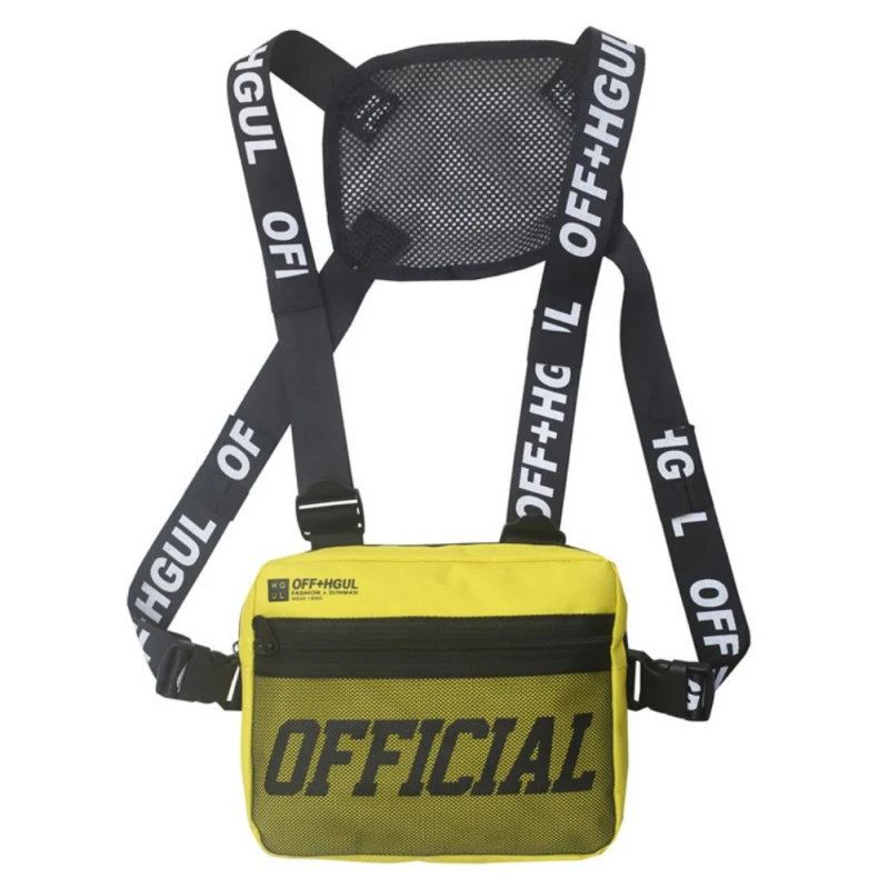 Функциональная спортивная сумка на грудь, сумка через плечо, сумка на грудь, Регулируемый тактический жилет, уличная сумка
