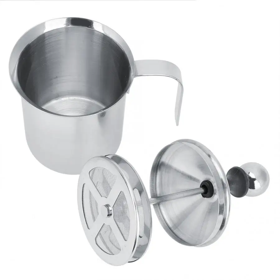 Стиль 400 мл латте Manuale Ugello In Acciaio Inox A Doppia Maglia латте сливки Schiuma di Latte Maglia кофе пенообразователь сливки