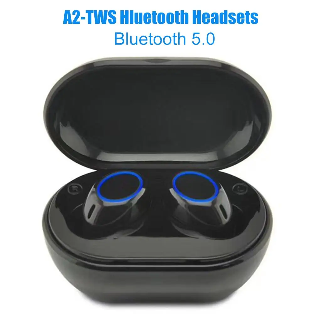

A2-TWS Wireless Bluetooth Hands-Free Call Stereo Bass Sports Earphones Headset