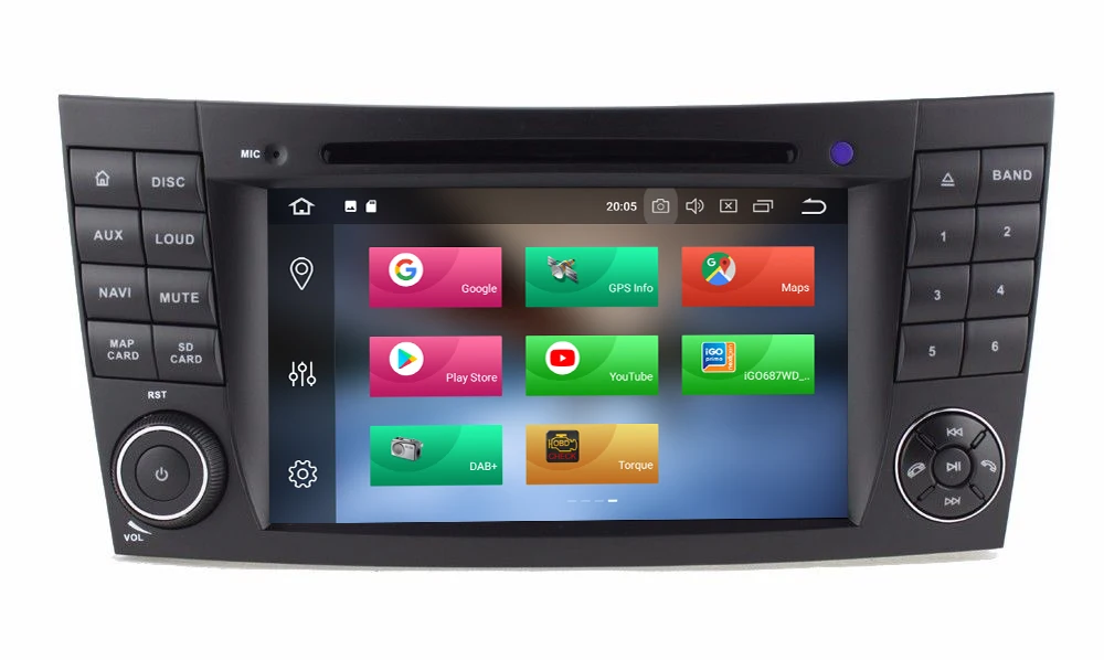 HIRIOT 7 Android 9,0 автомобильный DVD gps плеер для Mercedes Benz E-class W211 E200 E220 E300 E240 E270 E280 класс CLS W219 Радио стерео