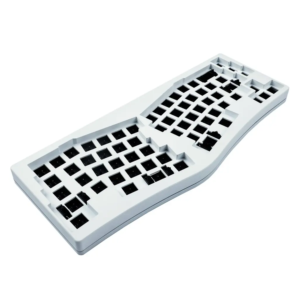 

Набор цветных крыльев Hotswap QMK VIA Full RGB PCB CNC Power Alu чехол акриловая пластина пена для механической клавиатуры MX DIY