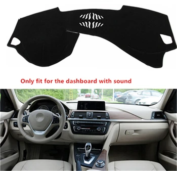 

SJ Car Inner Auto Dashboard Cover Dashmat Pad Carpet Sun Shade Dash Board Cover Fit For BMW 3S WITH Sound 2013 2014 2015 2016-19