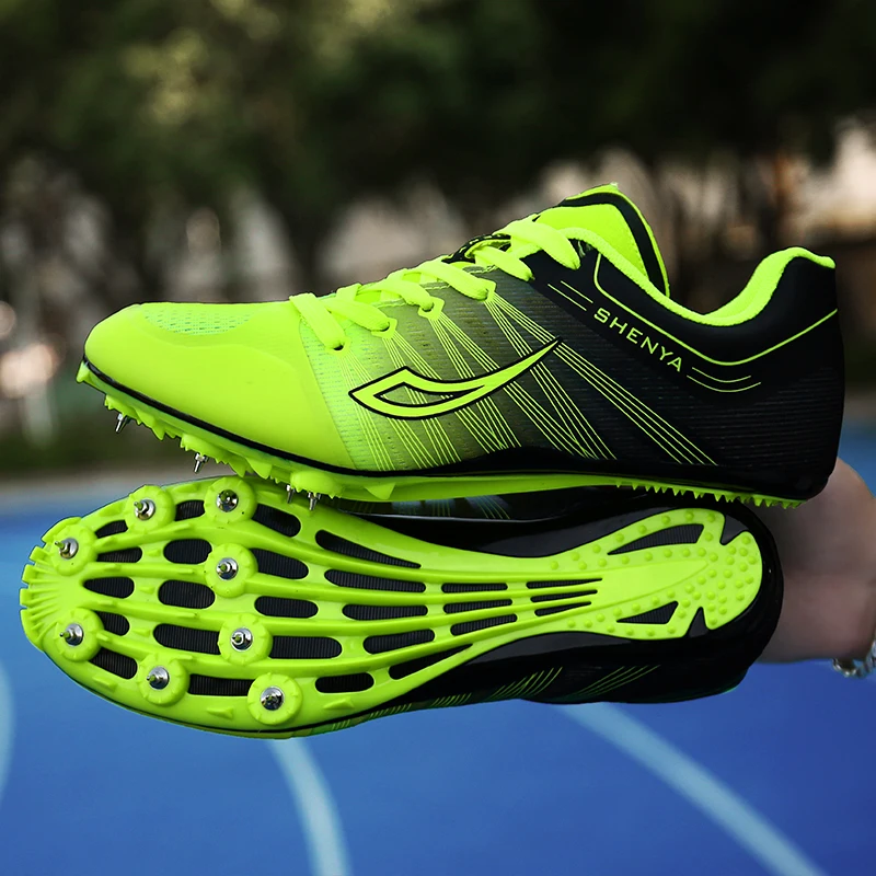  Spikes Shoes for Running Professional High Quality Track and Field Competition Running Shoes Lightw