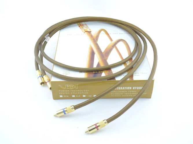 

Pair Integration Hybrid hifi RCA Interconnect Cable With original box brand new 1.5M pair