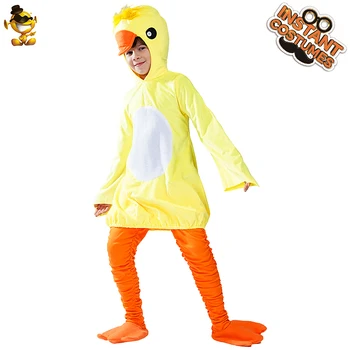 

Christmas Unisex Kids Yellow Duck Costume Cosplay Cute Animal Duck Tunic for Disguise Halloween&Carnival Party Costumes