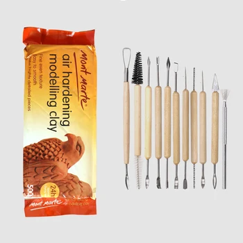 

Natural air-drying pottery clay three-dimensional sculpture mineral clay soft pottery non-burning pottery clay tool set
