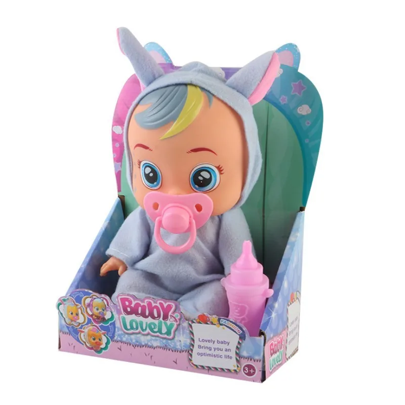 Милые 3D силиконовые куклы Единорог Inteiro Реалистичная кукла Reborn Cry A Baby Высокое