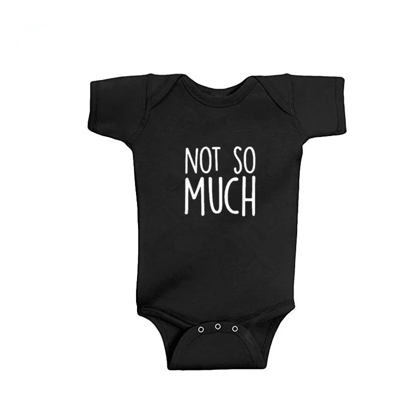Полностью спланированная и не так много новорожденных детская одежда для близнецов Лето с коротким рукавом черный цельный унисекс боди для новорожденного 0-18 м